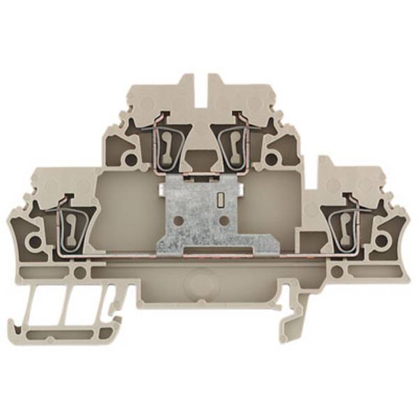 Weidmüller 1689990000-50 Doppelstockklemme  Zugfeder  Dunkelbeige 50 St.