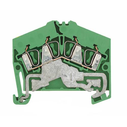 Weidmüller 1706100000 Schutzleiterklemme Zugfeder Grün-Gelb 100 St.