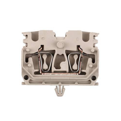 Weidmüller 1712820000-100 Durchgangsreihenklemme Zugfeder Dunkelbeige 100 St.