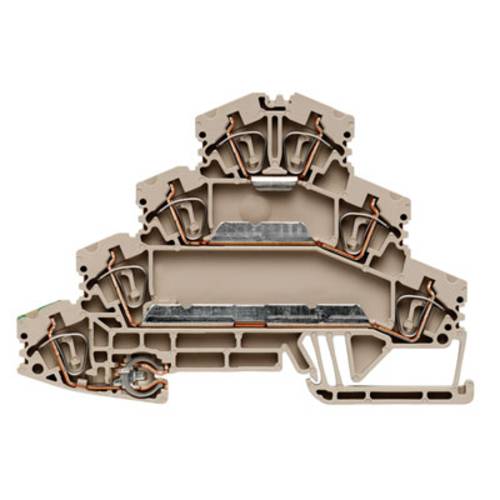 Weidmüller 1768000000 Motoranschlussklemme Zugfeder Dunkelbeige 25 St.