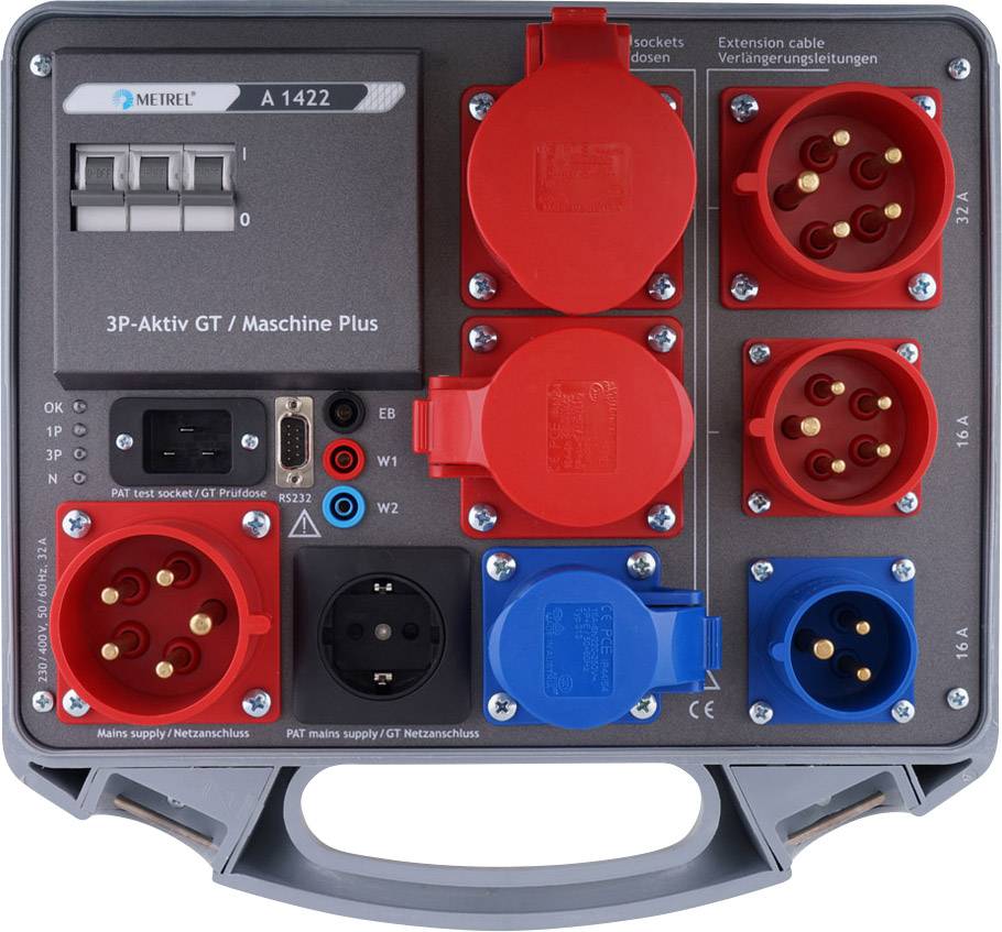 METREL Messleitung Metrel A 1422 Kalibriert nach ISO 3-Phasen-Messadapter A 1422, 20991991