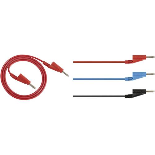 Rohde & Schwarz HZ10S Messleitungs-Set Lamellenstecker 4 mm Lamellenstecker 4 mm 1.00 m Schwarz 1 St.