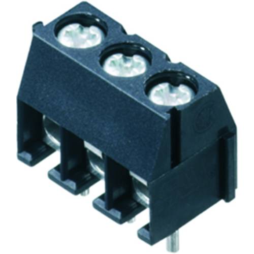 Weidmüller 1811180000 Schraubklemmblock 1.5 mm² Polzahl 2 Schwarz 100 St.