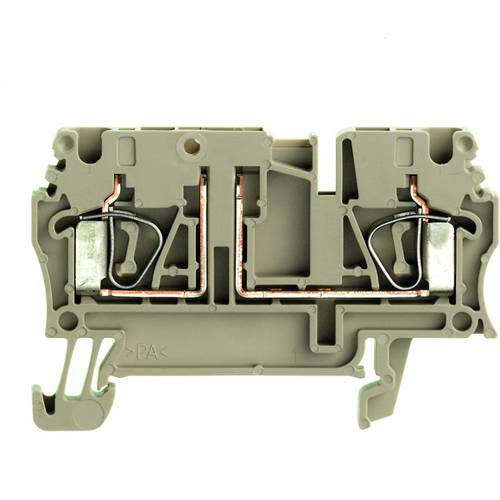 Weidmüller 1831130000 Prüftrenn-Reihenklemme Zugfeder Dunkelbeige 100 St.