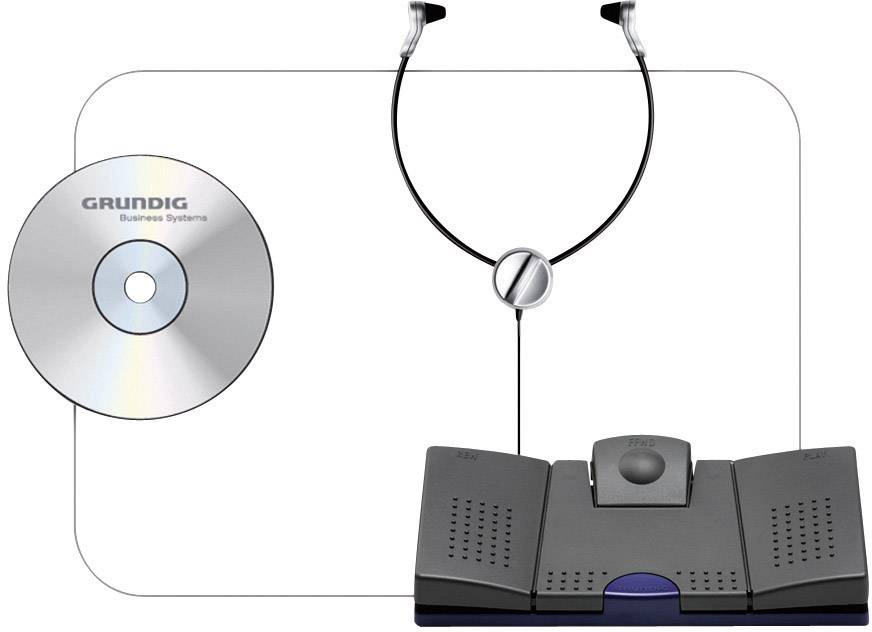 GRUNDIG Digta Transcription Starter Kit 568 mit DigtaSoft One-0