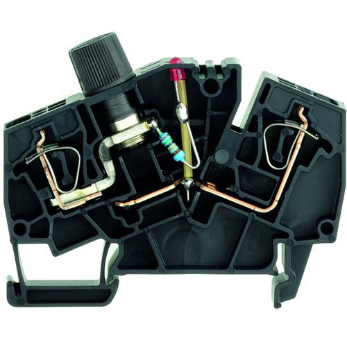 Weidmüller 1879730000 Sicherungsreihenklemme Zugfeder Schwarz 20 St.