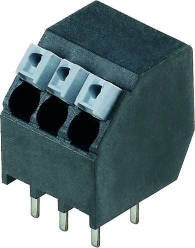 Weidmüller 1887560000 Federkraftklemmblock 1.5 mm² Polzahl 3 Schwarz 190 St.