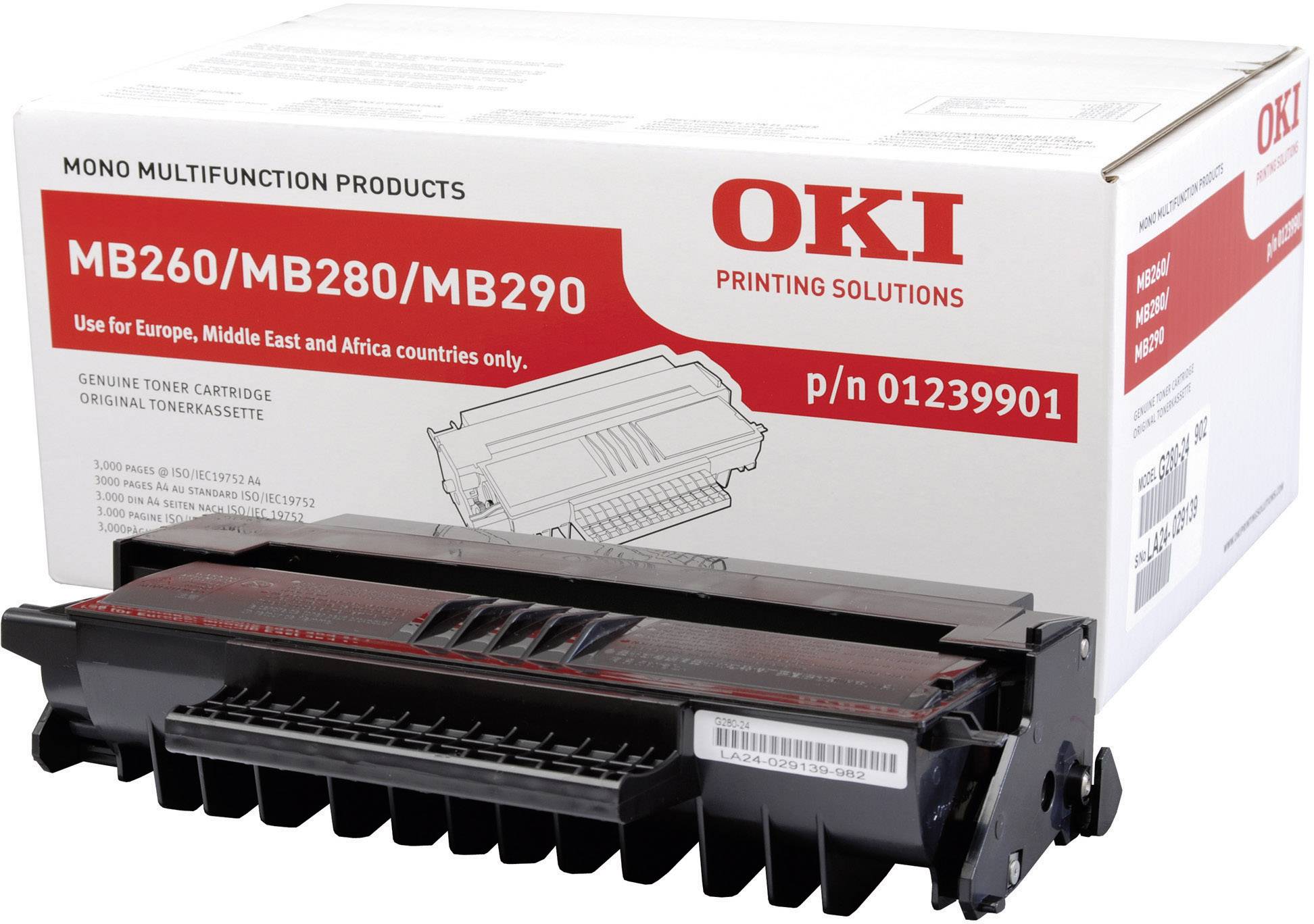 Toner OKI 01239901 MB260 CARTRIDGE BLACK-0