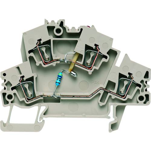Weidmüller 1905310000 Bauelementreihenklemme Zugfeder Dunkelbeige 50 St.