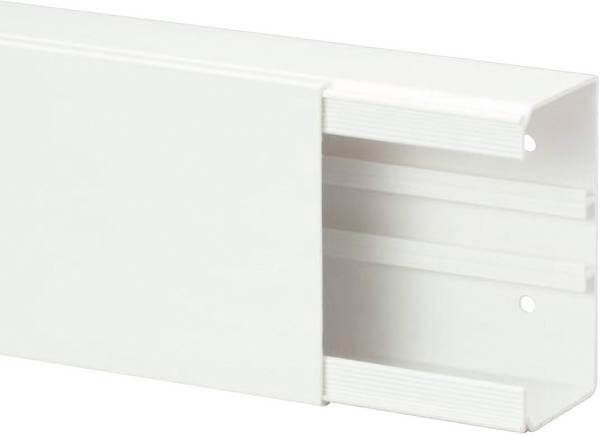 Heidemann 09996 Kabelkanal  (L x B x H) 2000 x 110 x 60 mm 1 St. Reinweiß