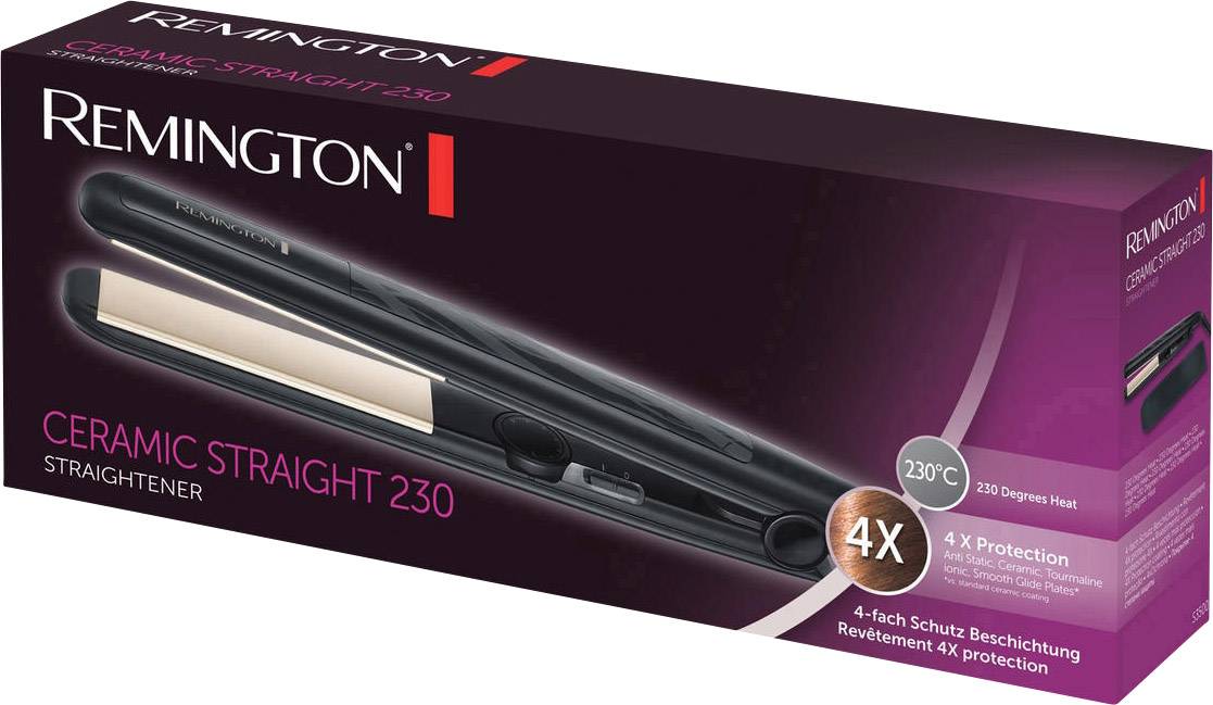 Remington Ceramic Straight Haarglätter Glätteisen Schwarz-1
