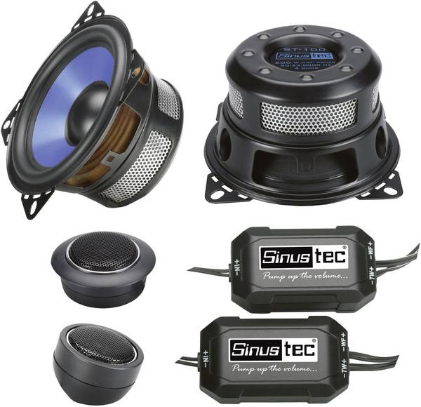 Sinustec ST-100 2-Wege Set Einbau-Lautsprecher 200 W Inhalt: 1 Set