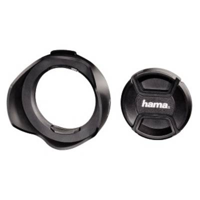 Hama 00093652 Gegenlichtblende mit Objektivdeckel
