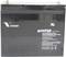 Eine schwarze Batterie mit der Aufschrift '6FM75D 12V 75Ah', geeignet für Ventilregelung und wiederaufladbar.