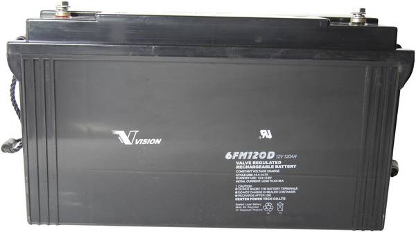 Vision Akkus 6FM120DX 6FM120DX Bleiakku 12 V 120 Ah Blei-Vlies (AGM) (B x H x T) 410 x 227 x 176 mm M8-Schraubanschluss Wartungsfrei, Zyklenfest