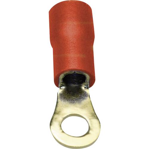 Sinuslive RKS-1,5 P Ringkabelschuh Querschnitt (max.)=1.50 mm² Loch-Ø=4 mm Teilisoliert Rot 10 St.