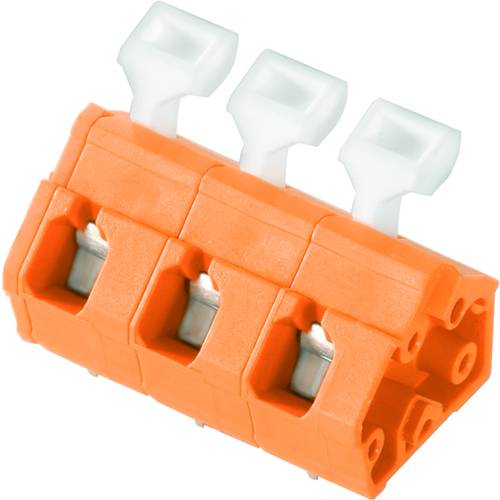 Weidmüller 1953010000 Federkraftklemmblock 2.5 mm² Polzahl 2 Orange 100 St.