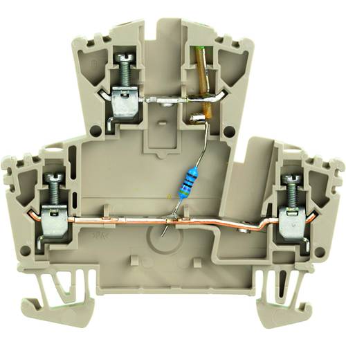 Weidmüller 8023610000 Doppelstockklemme Schrauben Dunkelbeige 25 St.