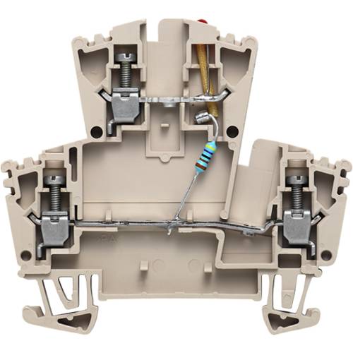 Weidmüller 8023630000 Doppelstockklemme Schrauben Dunkelbeige 25 St.