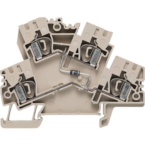 Weidmüller 8670520000 Bauelementreihenklemme Zugfeder Dunkelbeige 50 St.