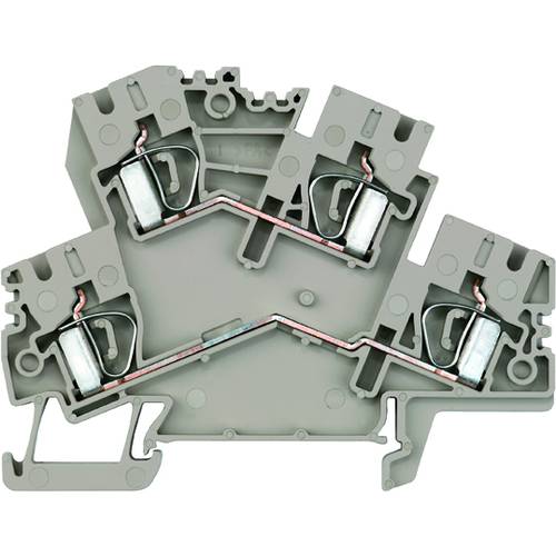 Weidmüller 8670750000-50 Doppelstockklemme Zugfeder Dunkelbeige 50 St.