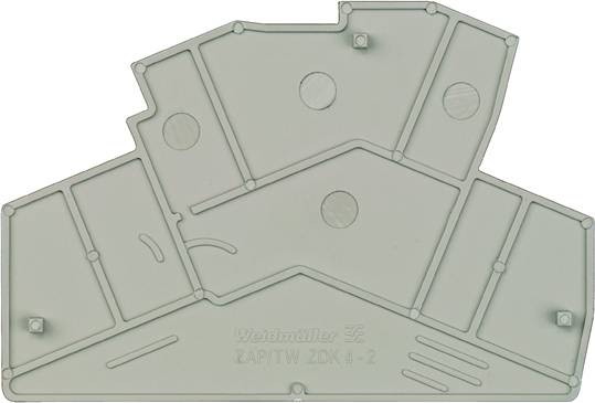 Weidmüller 8670760000 Abschlussplatte Beige 50 St.