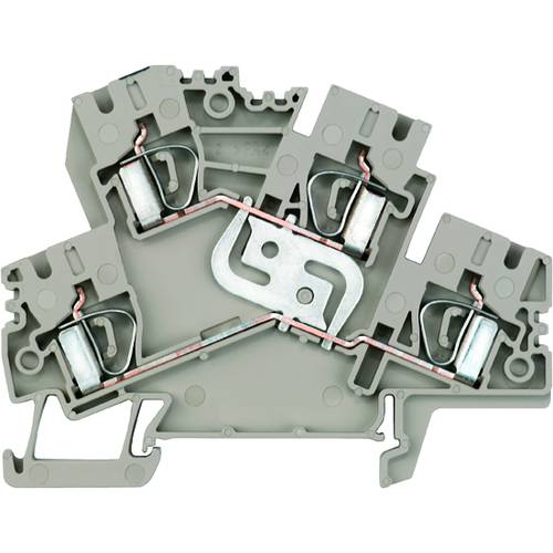 Weidmüller 8671080000 Doppelstockklemme Zugfeder Dunkelbeige 50 St.
