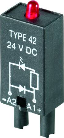 WEIDMUELLER Steckmodul mit LED 10 St. Weidmüller RIM 3 6/24VUC Leuchtfarbe: Rot Passend für Serie: W