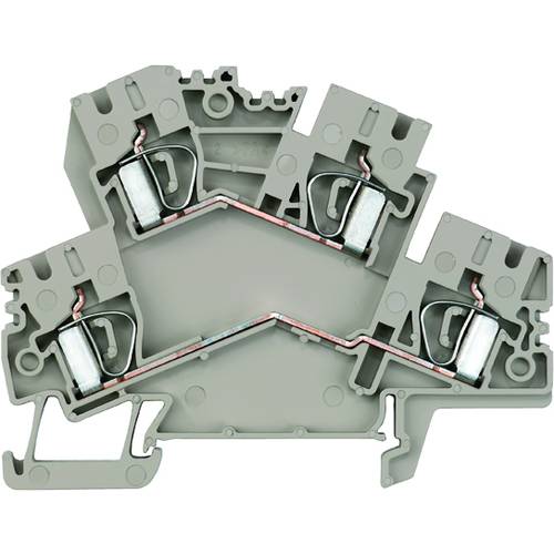 Weidmüller 8709760000 Doppelstockklemme Zugfeder Dunkelbeige 50 St.