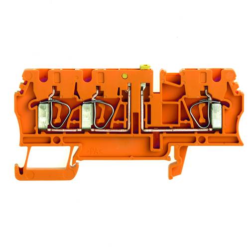 Weidmüller 8731690000 Prüftrenn-Reihenklemme Zugfeder Orange 100 St.