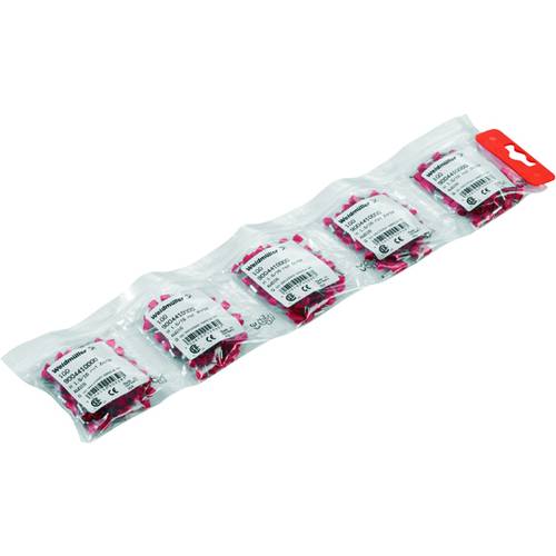 Weidmüller 9004410000 Zwillings-Aderendhülse 1.5 mm² Teilisoliert Rot 500 St.