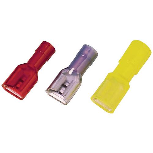 Weidmüller 9200660000 Flachsteckhülse Steckbreite: 6.3 mm Steckdicke: 0.8 mm Vollisoliert Gelb 100 St.