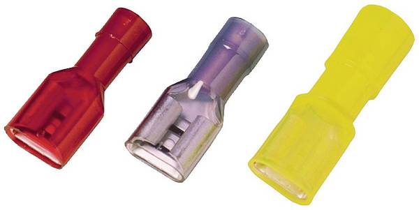 Weidmüller 9200660000 Flachsteckhülse Steckbreite: 6.3 mm Steckdicke: 0.8 mm Vollisoliert Gelb 100 St. Piece