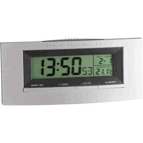 Thumbnail - TFA Dostmann 98.1030 Funk Wecker Silber, Schwarz