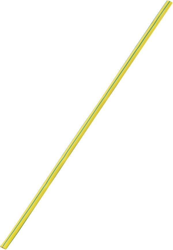 TRU COMPONENTS 1567324 Schrumpfschlauch ohne Kleber Gelb, Grün 3 mm 1 mm Schrumpfrate:3:1 Meterware