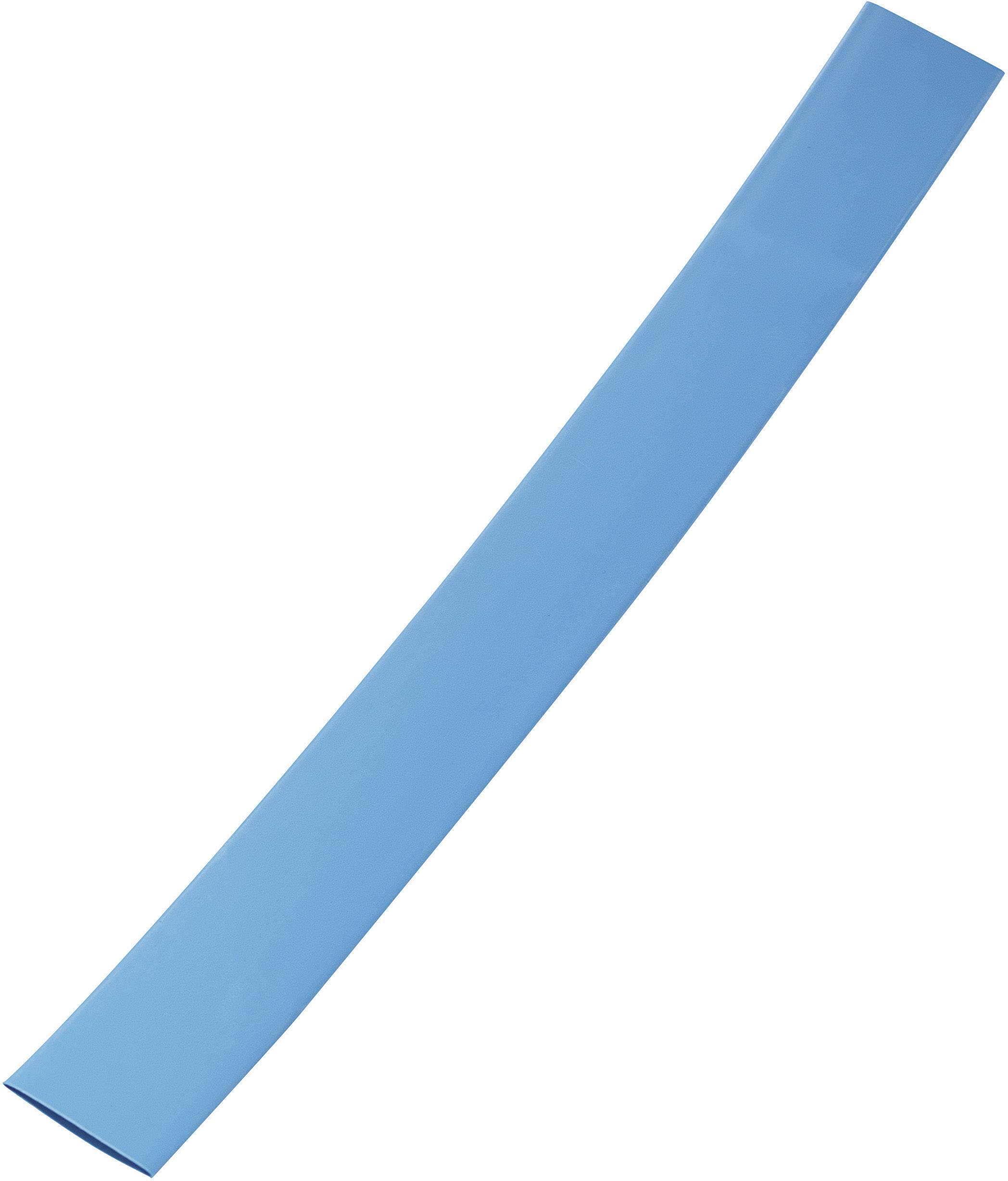 4m Akku Schrumpfschlauch 6,5mm Flachmaß = 4,1mm Ø blau