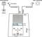 Telefonanschlussdiagramm: Telefon über TAE-Adapter mit Anschlussdose verbunden. Stromversorgung über Steckernetzteil in 230V-Steckdose.