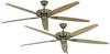 CasaFan CLASSIC ROYAL 180 MA Deckenventilator 61 W (Ø x H) 180 cm x 275 mm Messing-antik Winterbetrieb, Wendbare Flügel