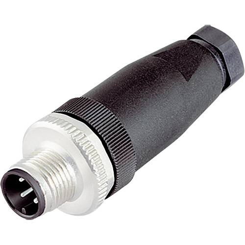 binder 99 0491 12 12 Sensor-/Aktor-Steckverbinder, unkonfektioniert M12 Stecker, gerade Polzahl Sensoren: 12 1 St.