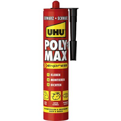 UHU POLY MAX EXPRESS Klebe- und Dichtmasse Herstellerfarbe Schwarz 47200 425 g