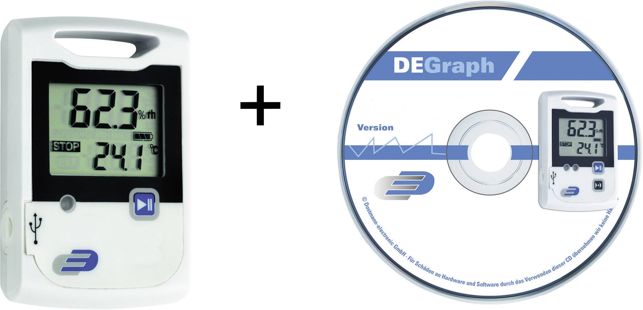 TFA-DOSTMANN Multi-Datenlogger Dostmann Electronic LOG20 Set Messgröße Temperatur, Luftfeuchtigkeit