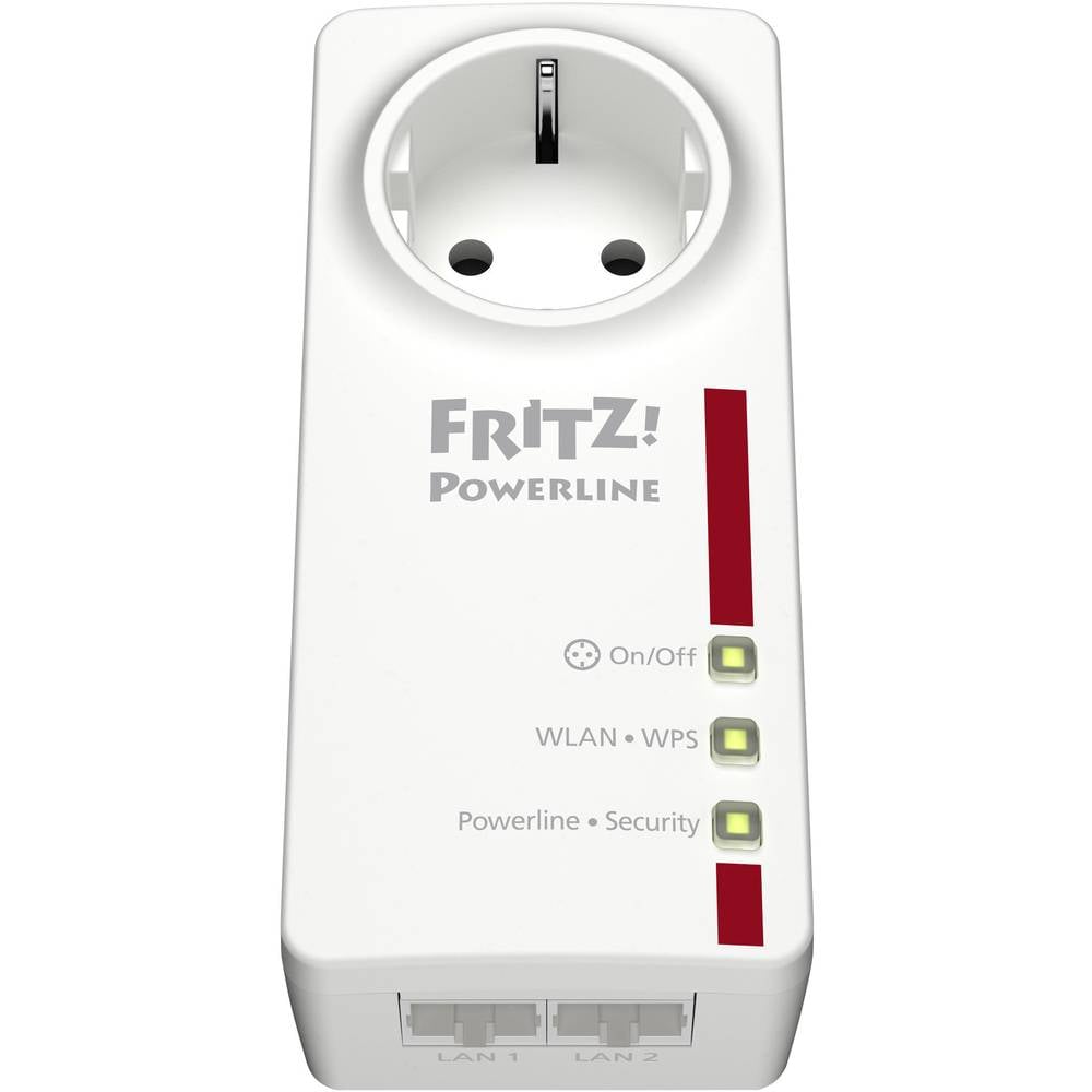 Powerline WLAN adapter 500 Mbit/s AVM FRITZ! Powerline 546E mit ...