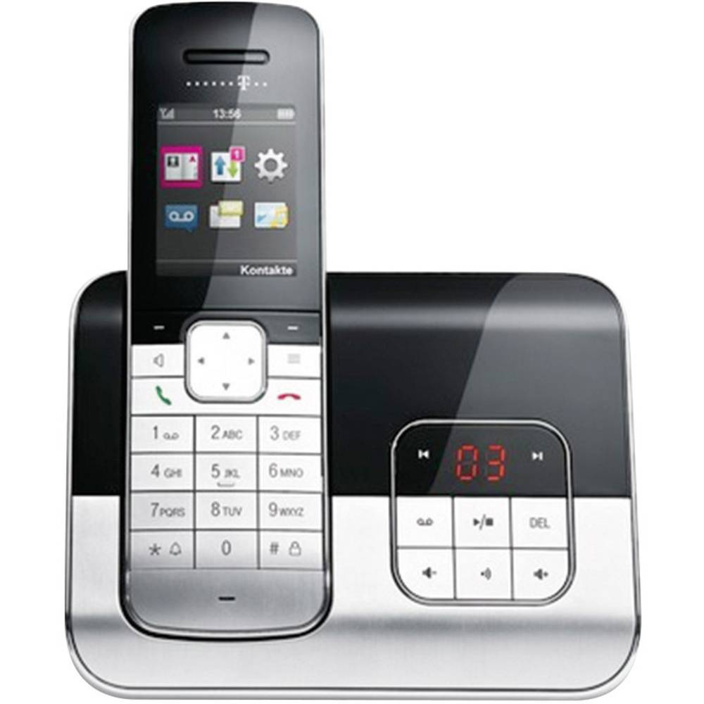 Schnurloses Telefon analog Telekom Sinus A806 Anrufbeantworter