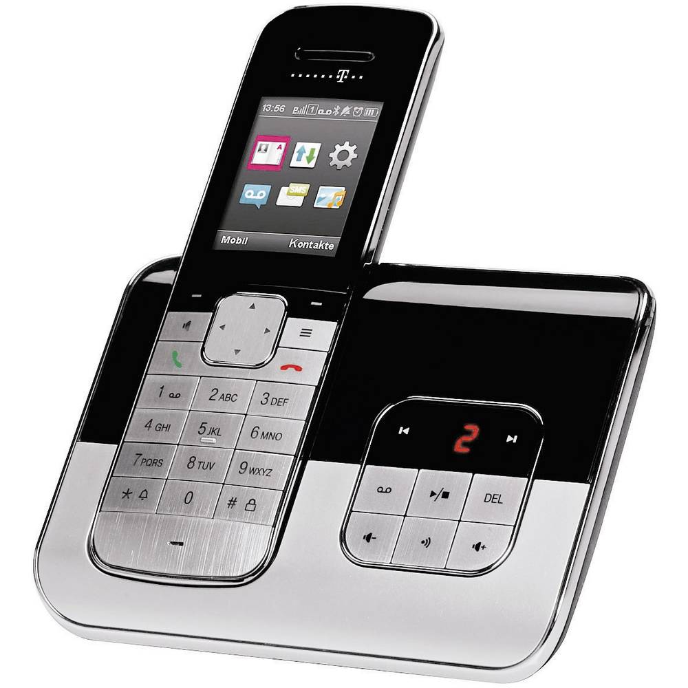 Schnurloses Telefon analog Telekom Sinus A806 Anrufbeantworter