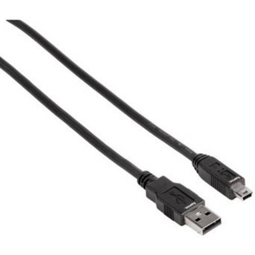 Hama USB-Kabel USB 2.0 USB-A Stecker, USB-Mini-B Stecker 1.80 m Schwarz 00088480