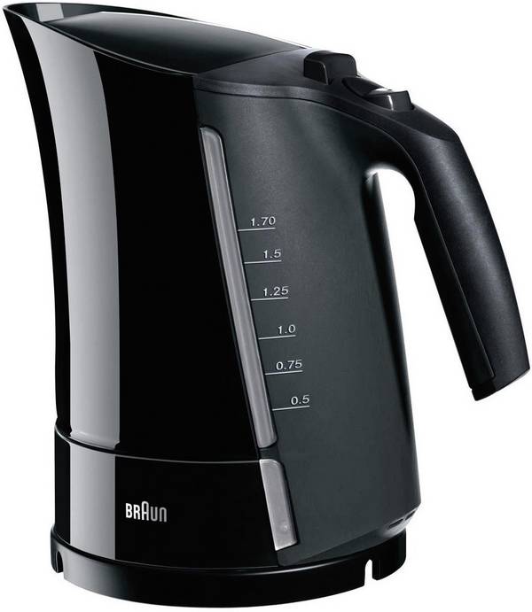 Braun WK300 Multiquick3 schwarz Wasserkocher Schwarz Fassungsvermögen: 1.6 l
