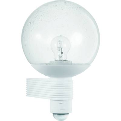 Steinel L 400 S 611118 Außenwandleuchte mit Bewegungsmelder  Energiesparlampe, LED E27 60 W Weiß