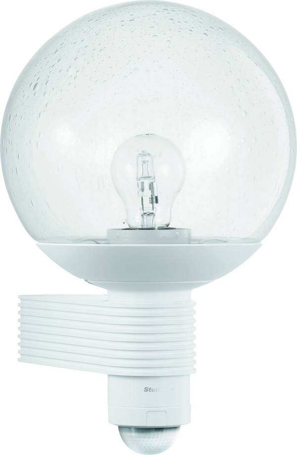 Steinel L 400 S 611118 Außenwandleuchte mit Bewegungsmelder  Energiesparlampe, LED E27 60 W Weiß