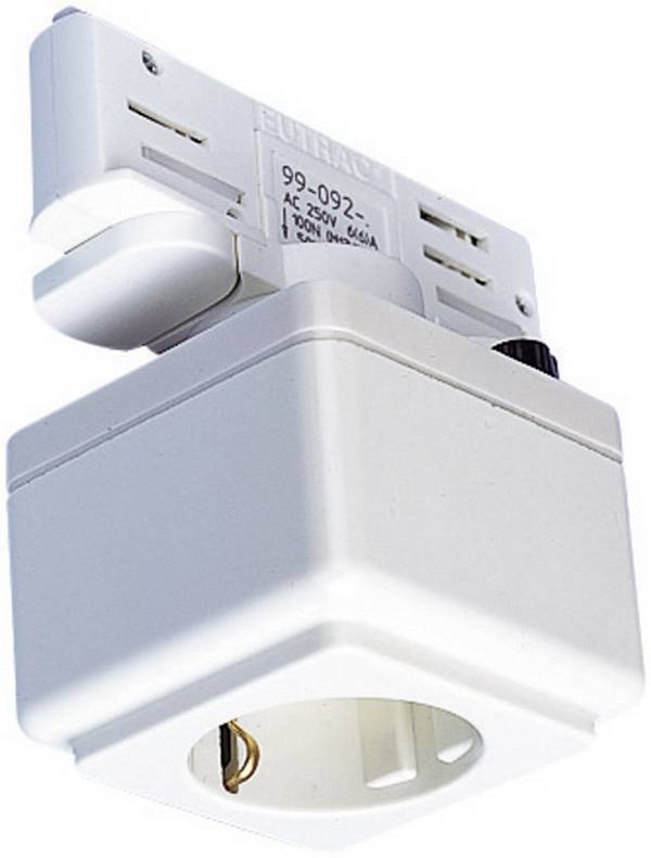 Eutrac 3 Phasen Steckdosen Multi Adapter, Datenbus Option, weiß