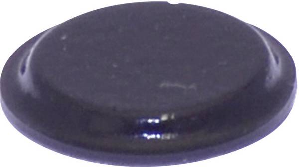 TOOLCRAFT PD2122SW Gerätefuß selbstklebend, rund Schwarz (Ø x H) 12.7 mm x 1.8 mm 1 St.